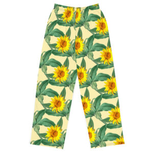 All-over print unisex wide-leg pants
